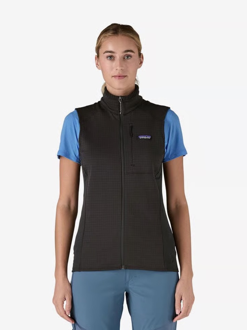 Patagonia R1 Fleece Vest in Black